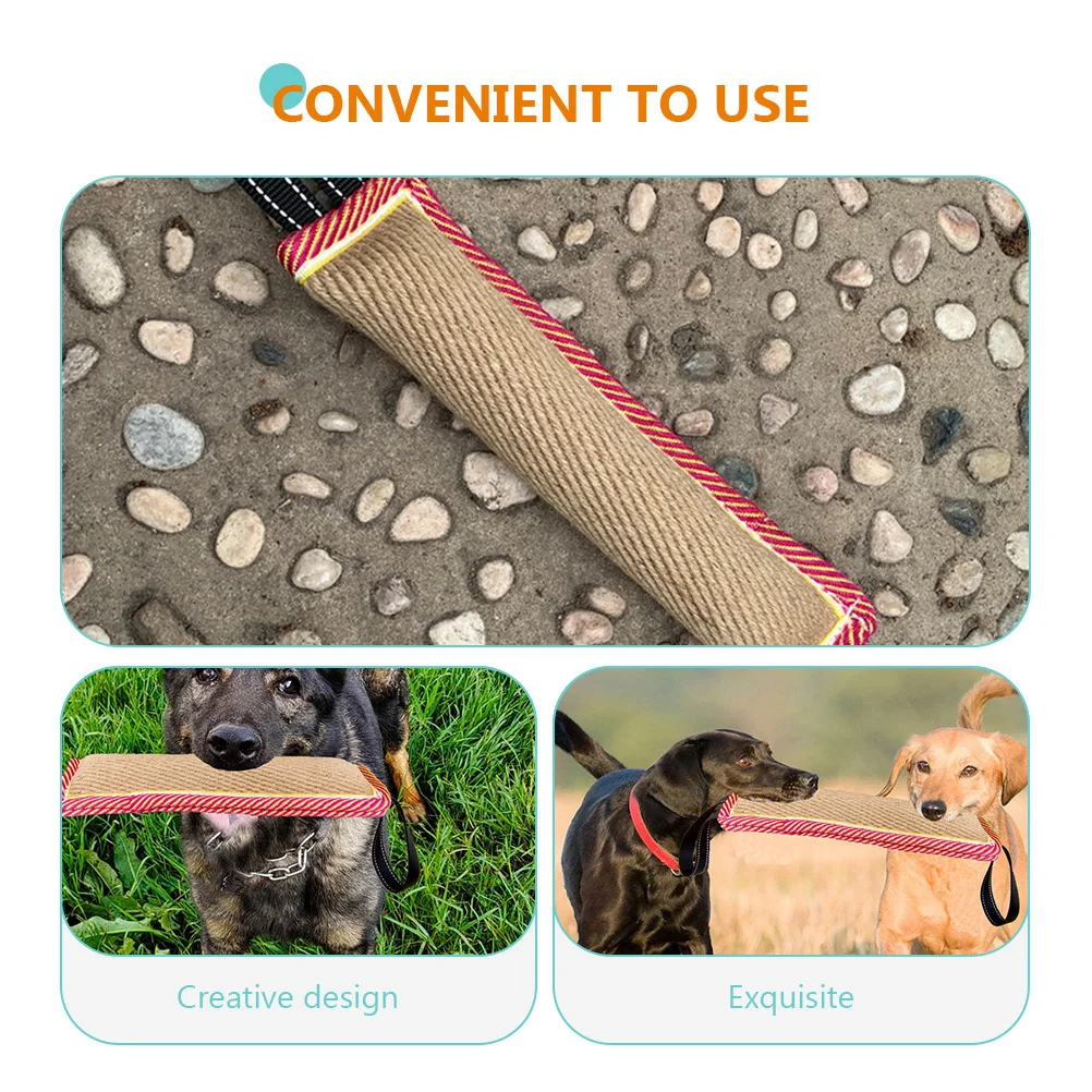 

Dog Bite Tug Training Chew Stick Interactive Outdoor Pet Play Chewing Teeth Cleaning Dog Tug Toy Chew Toys Pet Molar Toy