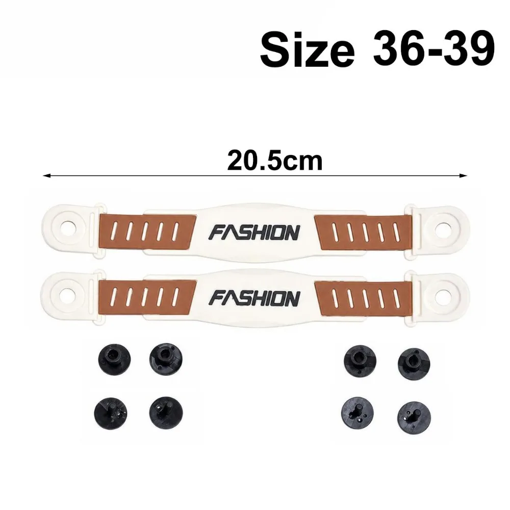 1pair Adjustable Hole Shoes Strap Detachable Secure Fit Sandals Straps DIY Shoe Decoration Fix Buckles Sandals Laces