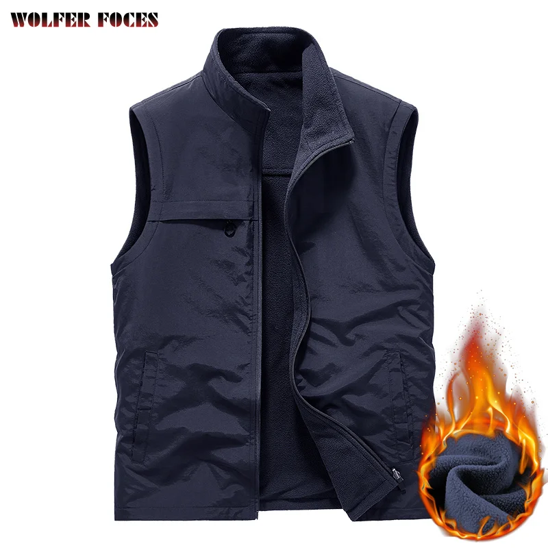 

Camping Vest Zip Multi-pocket Tactical Jackets Men's Winter Jackets Mesh Sleeveless Jacket Work Climbing Hunting Man Denim Coat