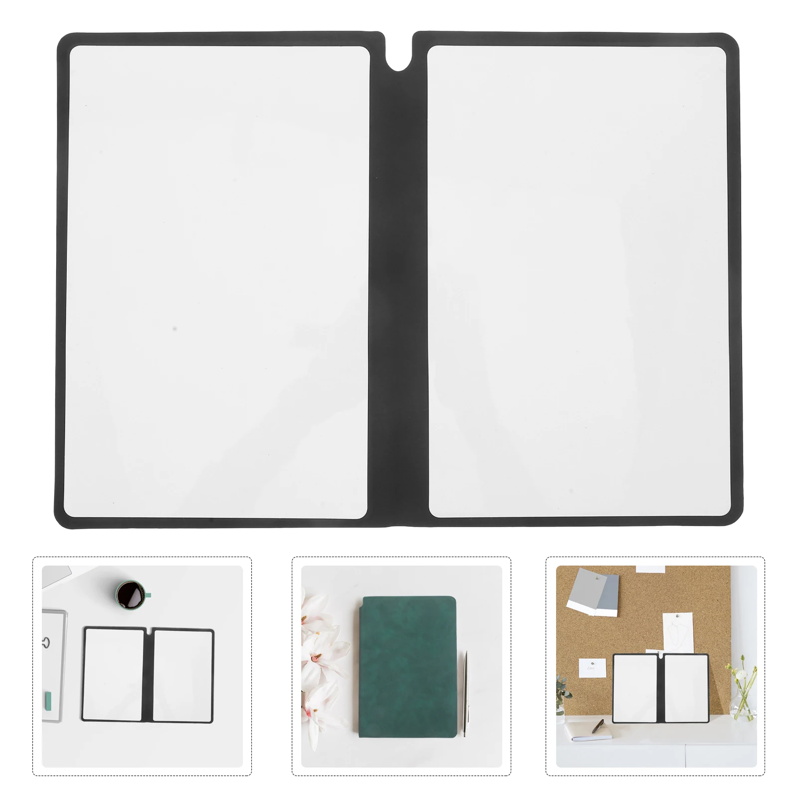 

1pc A5 Portable Notebook Smooth Writing Dark Office Supplies Green Office Planner Small Dry Erase Desk Mat
