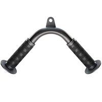 Accesorio extraíble para tríceps con goma agradable para la piel, barra en V, barra para tríceps para accesorios de máquinas de cables para el hogar