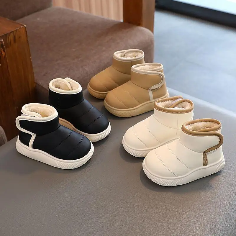 

Kawaii Casual Shoe Fashion Children S Shoe Winter New Kids Shoes Anti Slip Soft Sole Baby Cotton Shoes Thick Warm Leather Snow