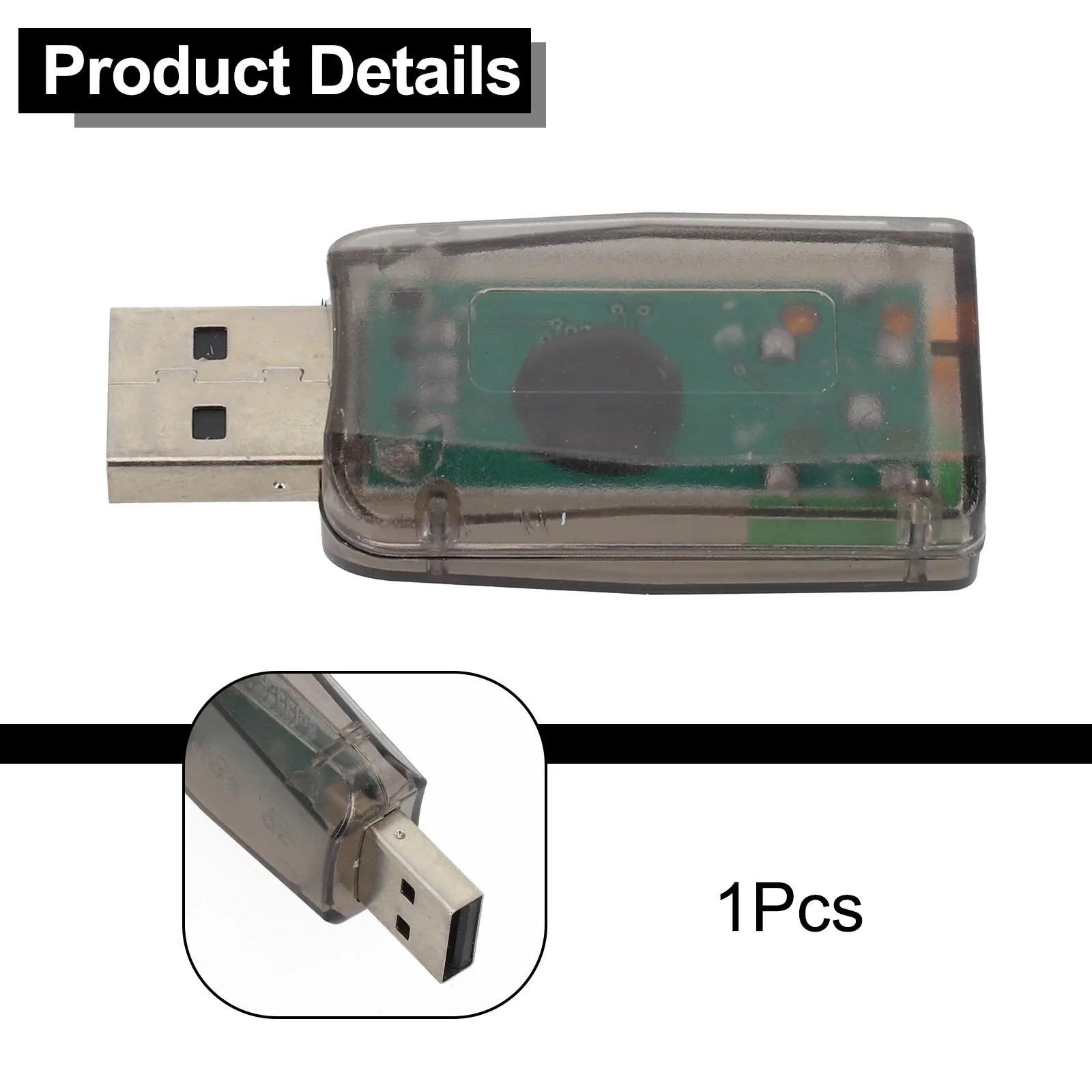 Computer Sound Card 5.1 Channel Audio Interface Wide File Format Compatibility Xear 3D Technology 5.1 Virtual Channel Sound