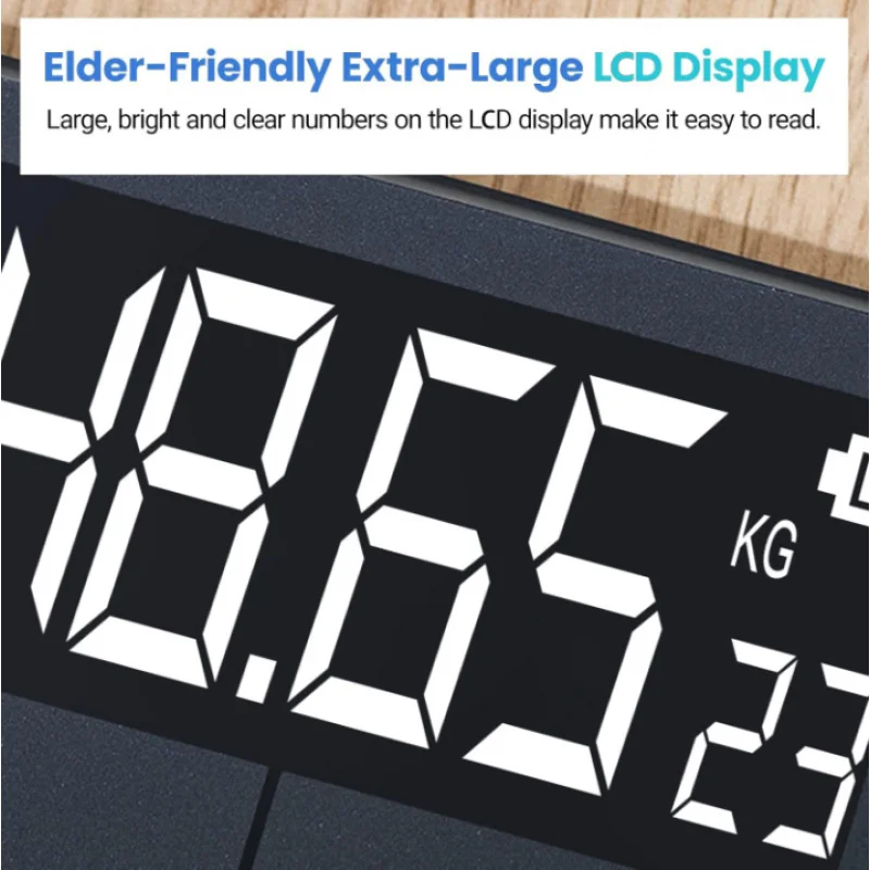 High Precision Digital Bathroom Scale LCD Backlight Ultra‑thin Auto On 396Lbs Body Weight Scale For Home Bedroom