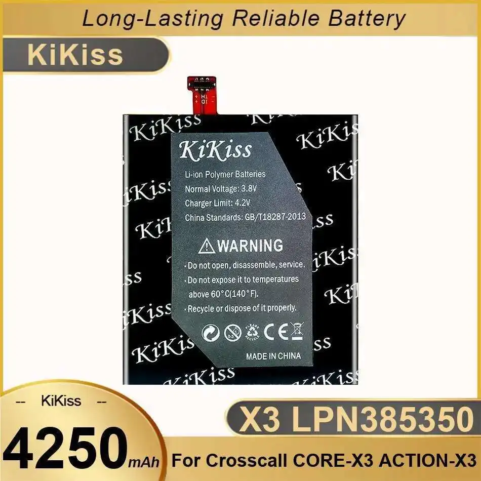 

For Crosscall Core-X3 Action-X3 X3 LPN385350 4250Mah Lightweight Mobile Phone Battery High Capacity