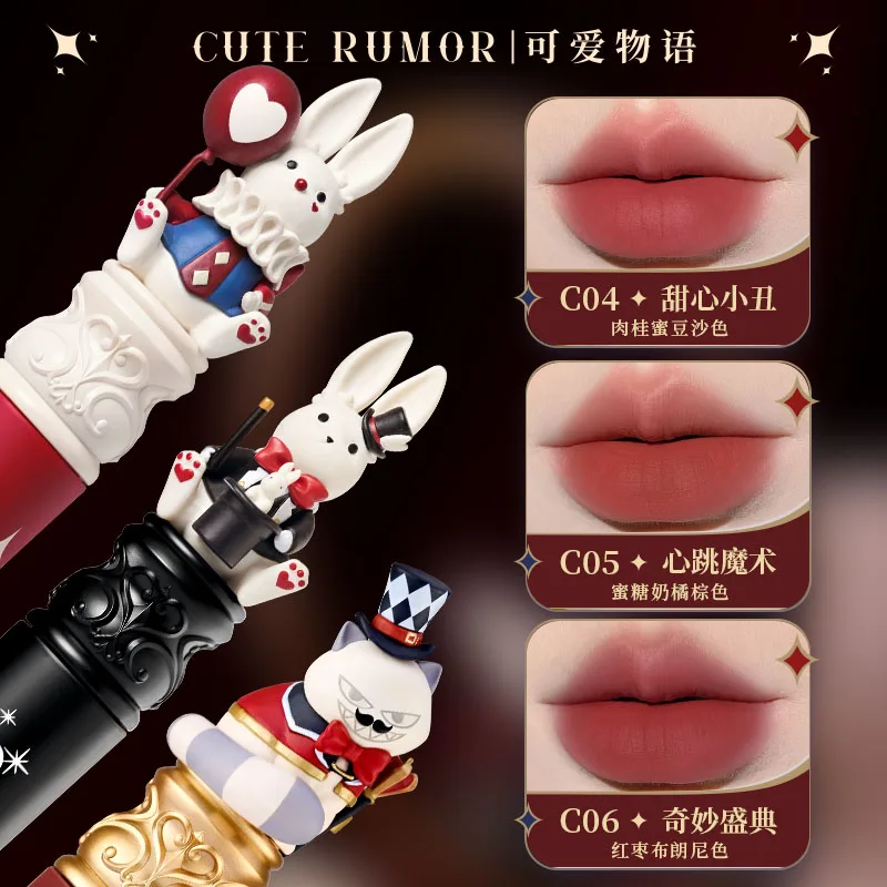 Wonderland Circus Cute Story Tutu Lip Glaze Lipstick Lip Cream Gift Box Moisturizing for Girlfriend