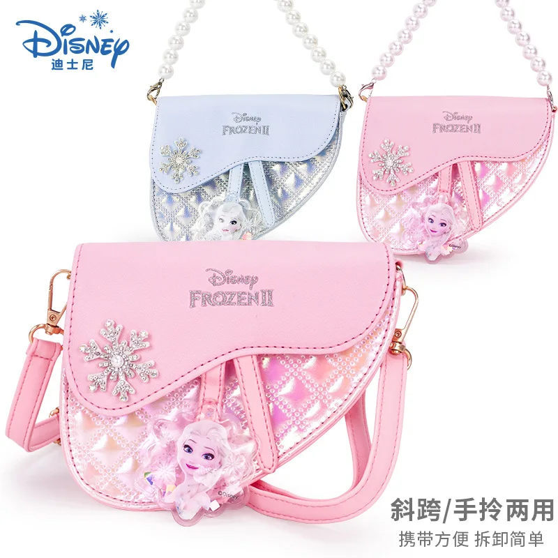 Disney Purses and Handbags Elsa and Anna Shoulder Bag Frozen Crossbody Bags for Girls Cute Cases Korean Fashionable Coin Pouch