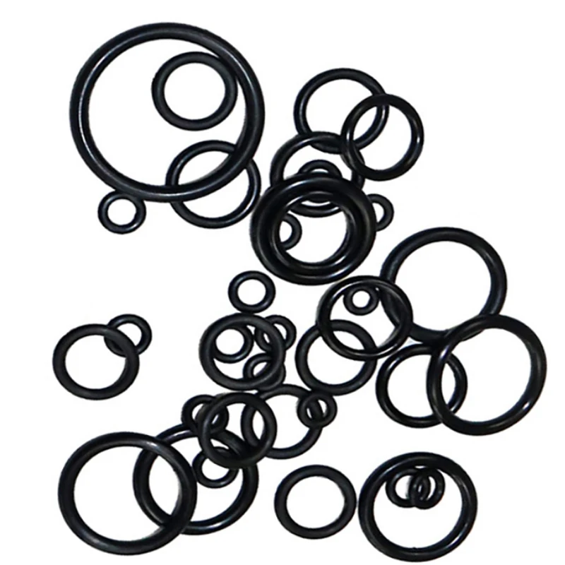 200Pcs O-ring Rubber Gaskets Seal Ring Set Nitrile Rubber High Pressure O-Rings Sealing Elastic Band O Rubber Rings Set