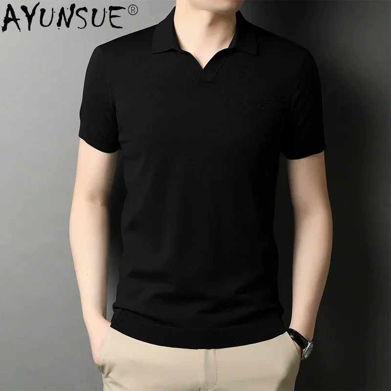 2025 High Quality Men T Shirt 100% Cotton Short Sleeve Korean Fashion Clothing Shirts Camiseta Hombre WPY3712