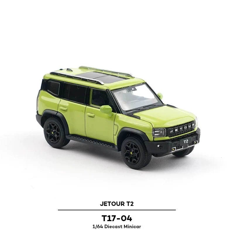 1:64 Scale T17-04 JETOUR T2 Simulation Alloy Toy Car Model Scene Set Decorative Accessorie Gift