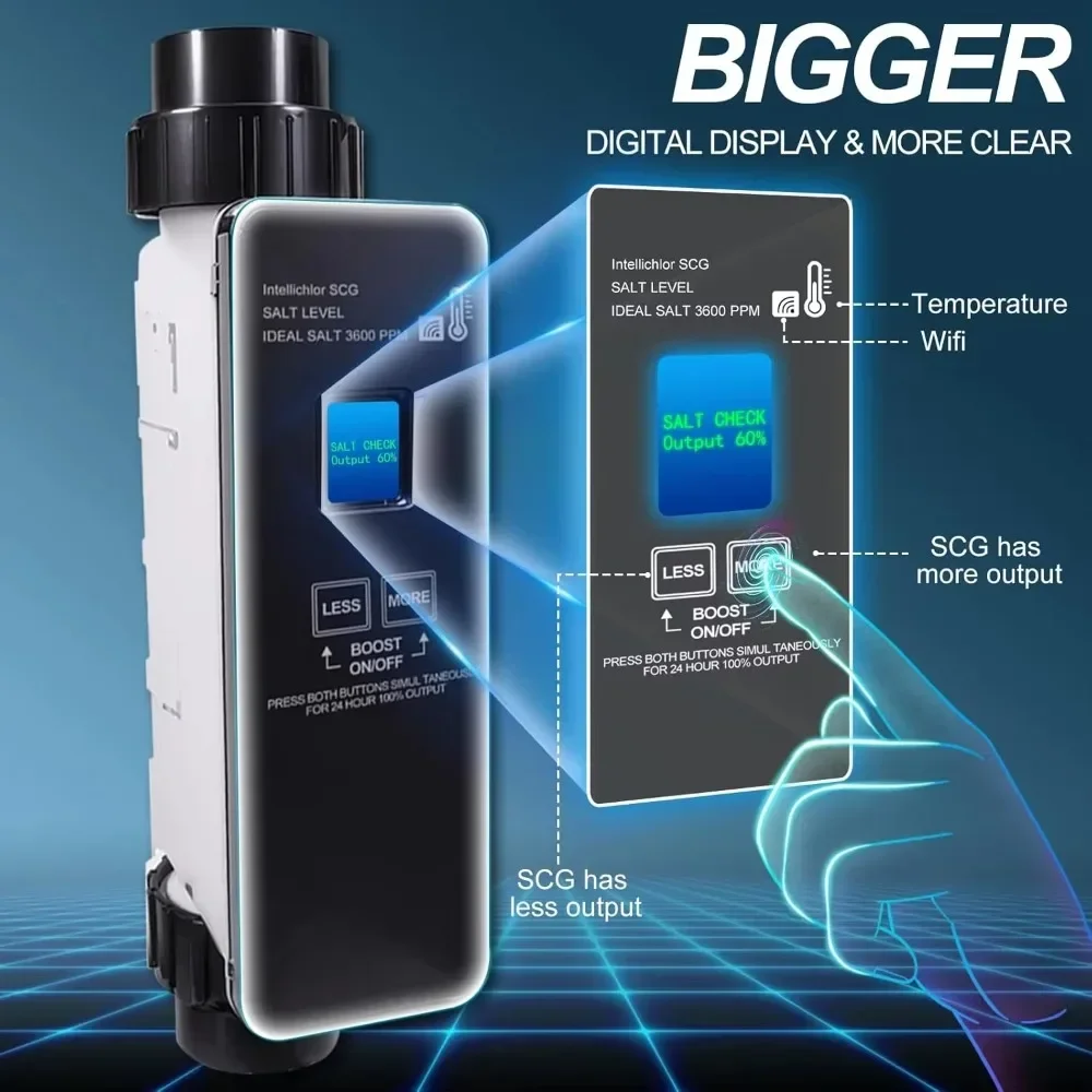 

Pentair Intellichlor IC40 Salt Water Generator 40k Gallon Pool Chlorinator System Replacement Pool Cleaning Tool Accessories