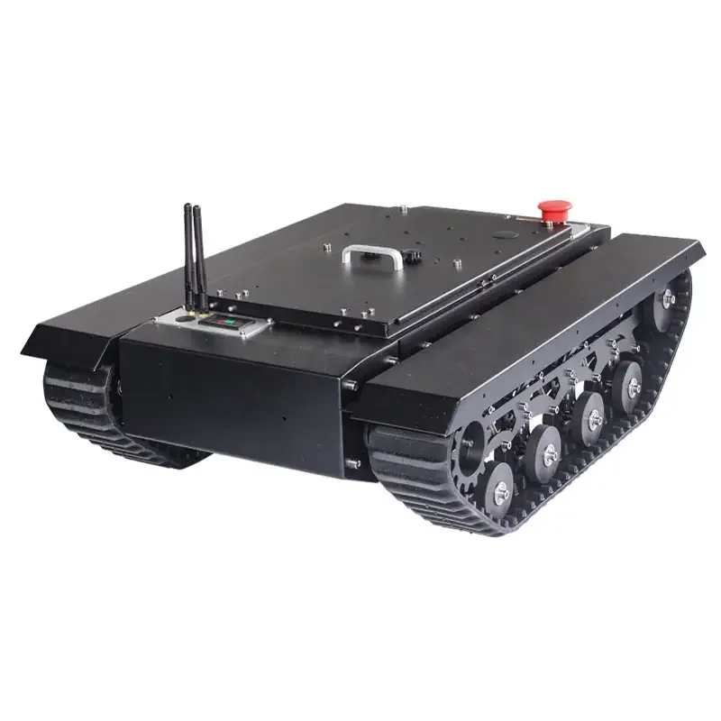 

TR500S Chassis All-Terrain Chassis Rubber Track Assembled Load 50KG Robot Chassis Tank without Controller 71721