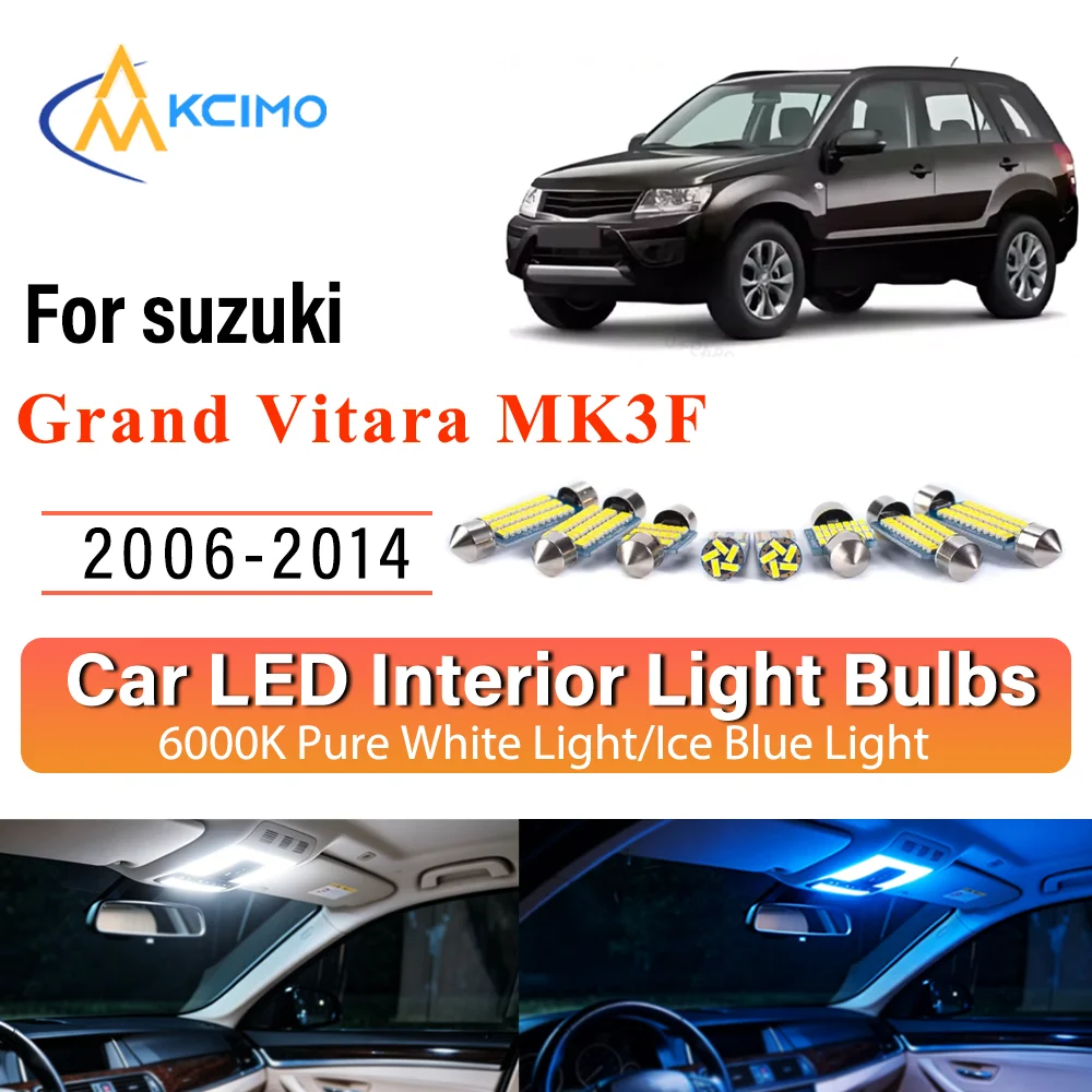 Two Colors Light Bulb Suitable For suzuki Grand Vitara MK3 2006-2014 Premium Bright Easy Install Error-Free LED Mirror Lights