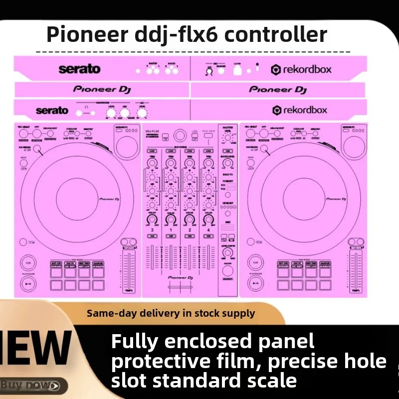 Pioneer DDJ-FLX6 Controller Self-adhesive Film (! Self Adhesive Film, Machine Not Included, Do Not Purchase Without Machine)