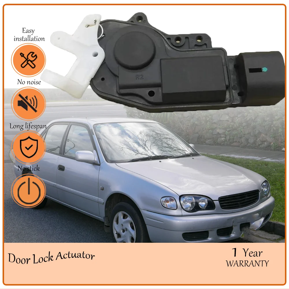 

Rear Right Door Lock Latch Actuator Assembly Compatible with Toyota Corolla 2000-2008, oem 69130-12070,69130-12040,S6205216