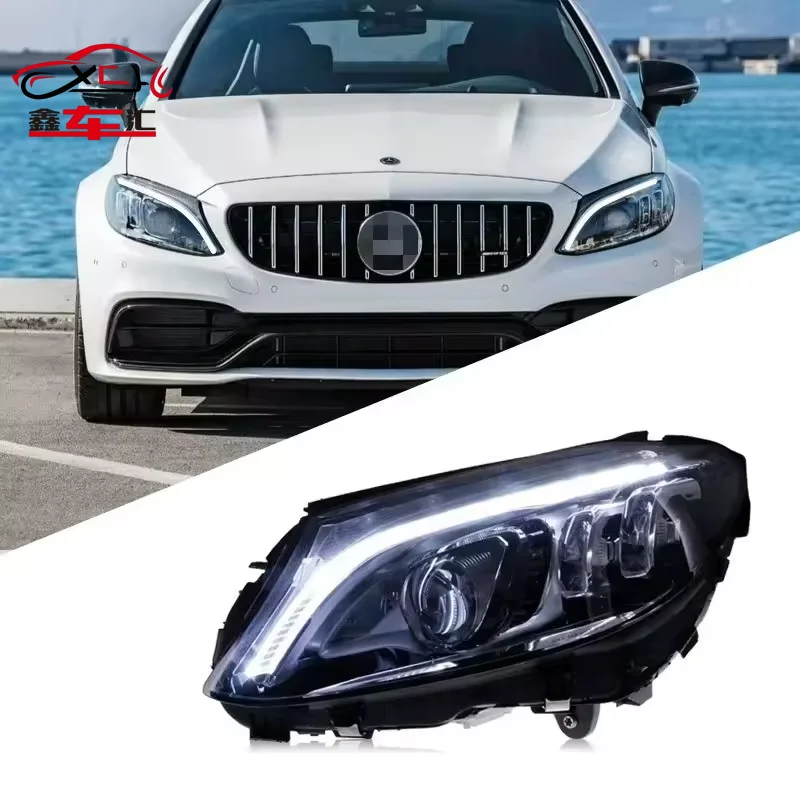 

Подходит для фар Mercedes-Benz C-Class W205 2019-2021, фары Benz W205 C300 C63 AMG, комплект фар Multibeam.