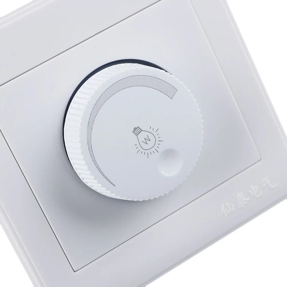 New 220V Light Dimmer Switch Adjustable Brightness Controller For Filament Lamp