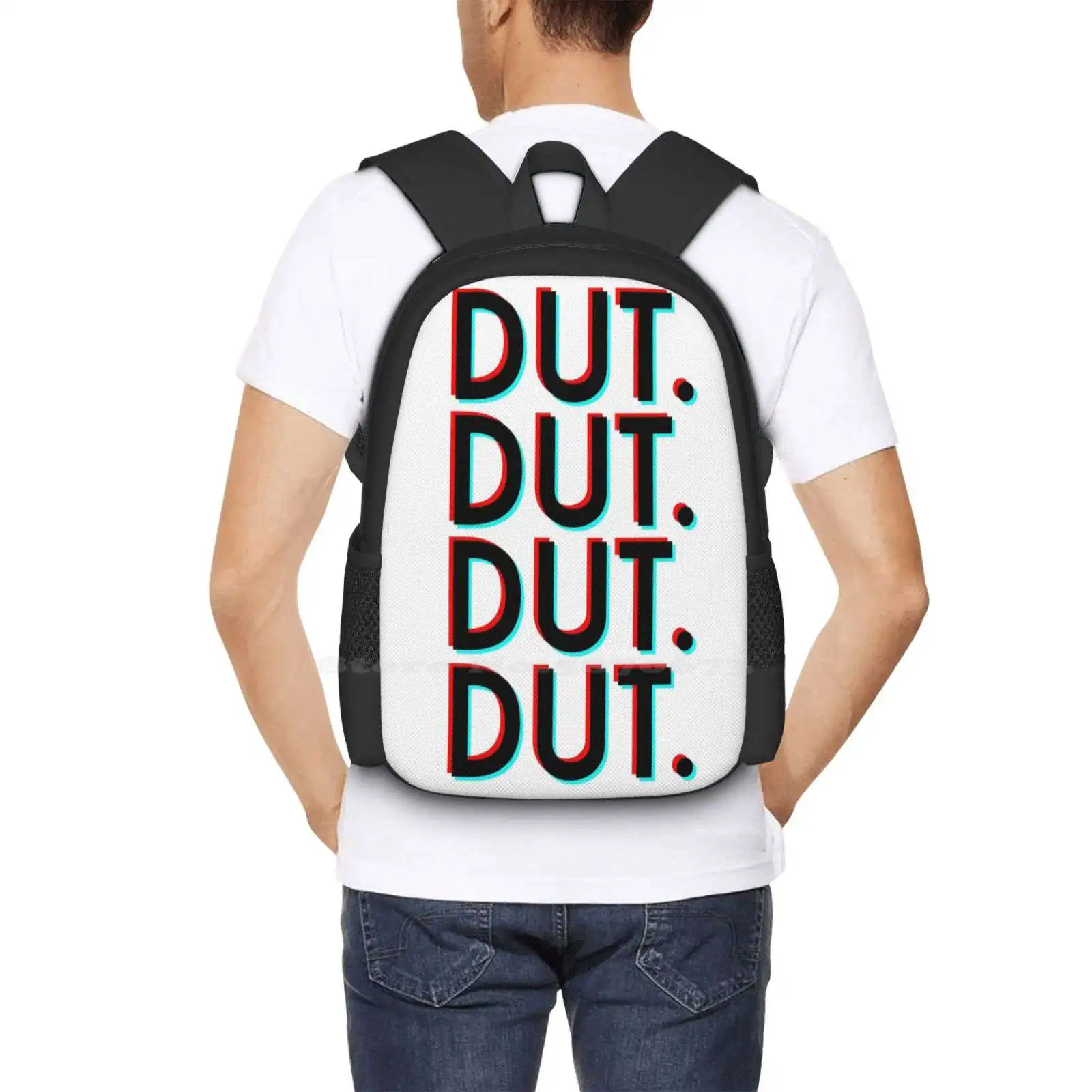 Dut. X4 ( White Background ) Hot Sale Backpack Fashion Bags Dci Drum Corps Marching Band Music Drumline