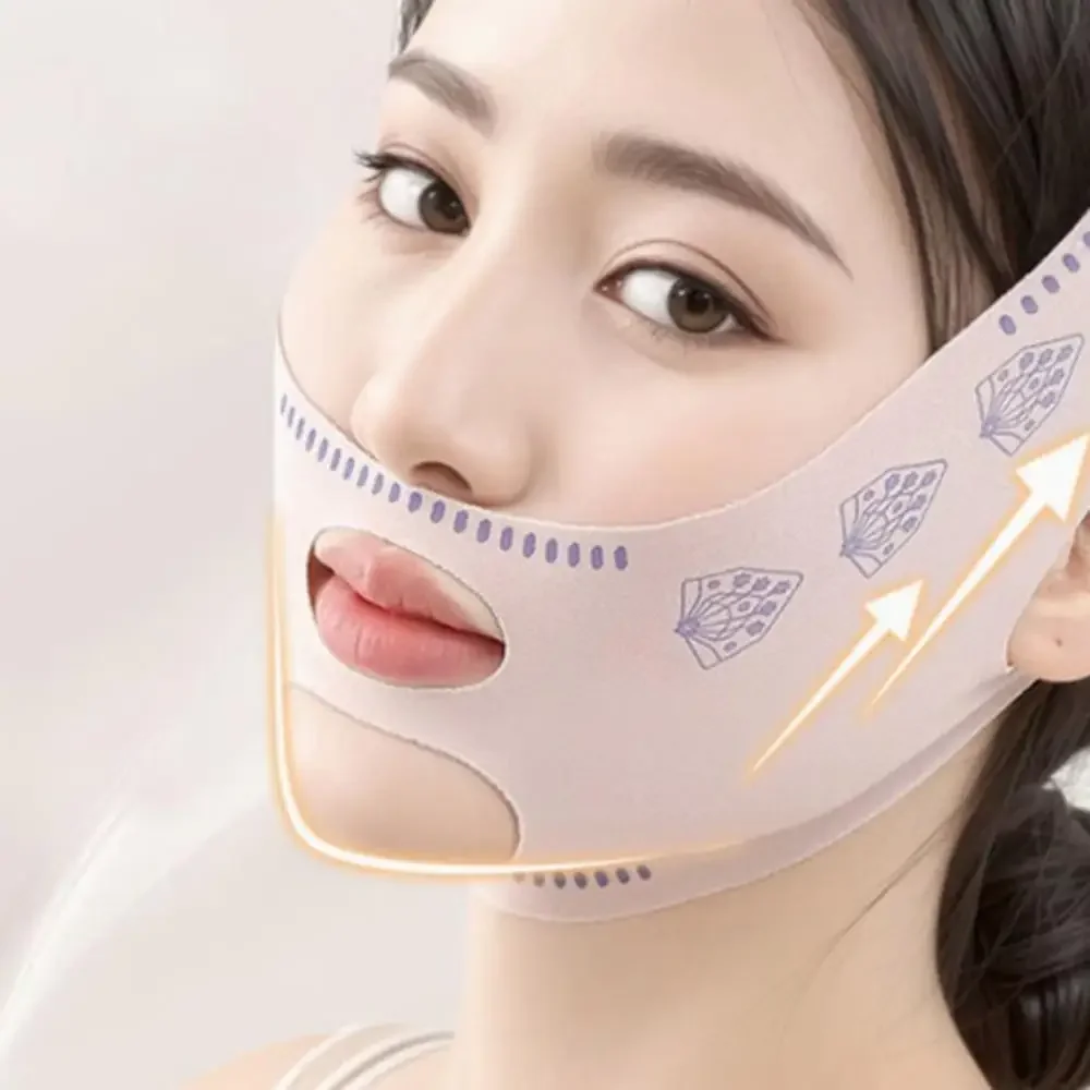 الخامس خط الوجه المشكل الوجه التخسيس ضمادة تدليك الوجه حزام الذقن الخد رفع حزام النساء العناية بالبشرة المضادة للتجاعيد رفع قناع #4