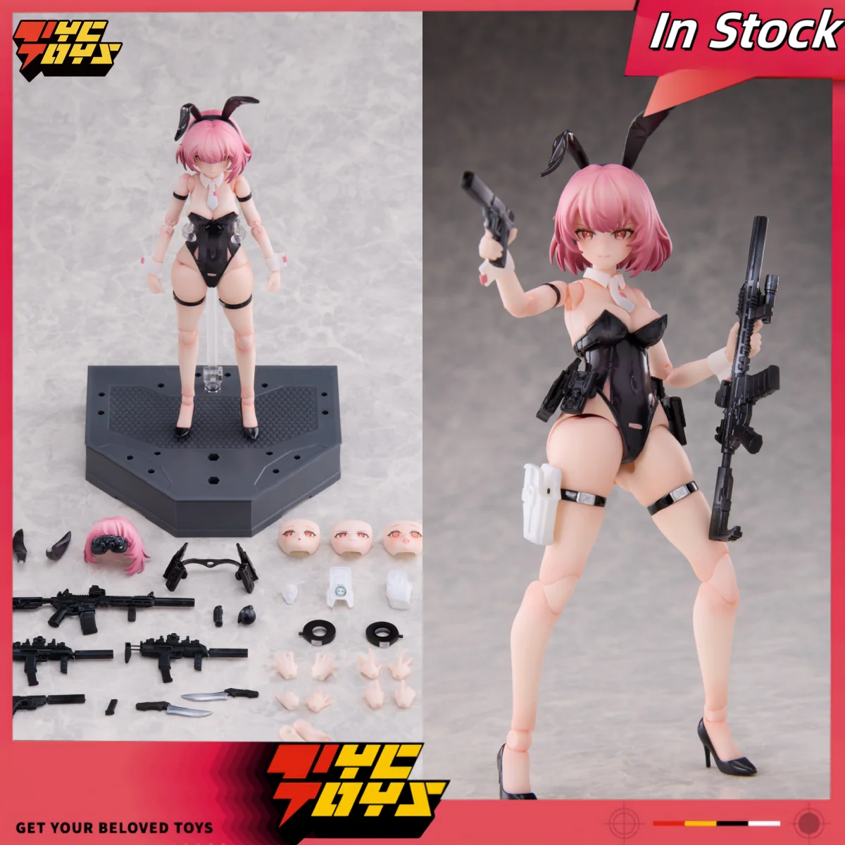 TYCTOYS In Stock Sushing BRAS 1/12 Bunny Rapid Action Squad Commando Belka  Response Team Leoni Anime Action Figure Models Toy