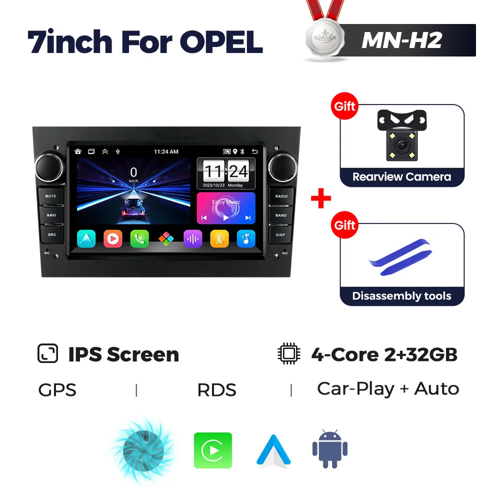 MEKEDE Auto GPS Android 14 Autoradio Carplay Voor Opel Astra H J 2004 Vectra Vauxhall Antara Zafira Corsa C D Vivaro Meriva Veda