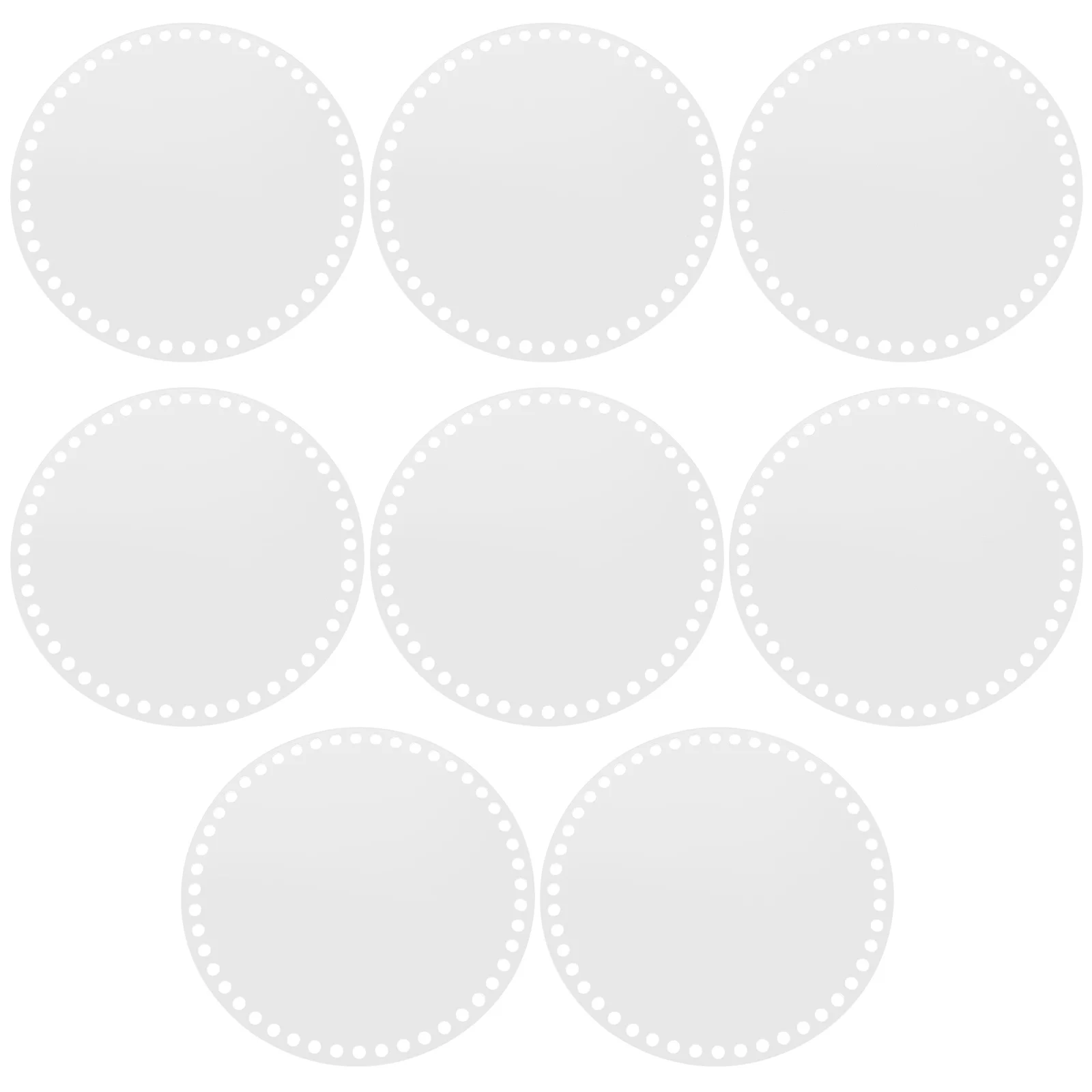 

8Pcs Clear Acrylic Bag Base Shaper 18cm Round for Crochet Basket Weaving Board Handbag Making Bag Base Shaper Weaving Boards