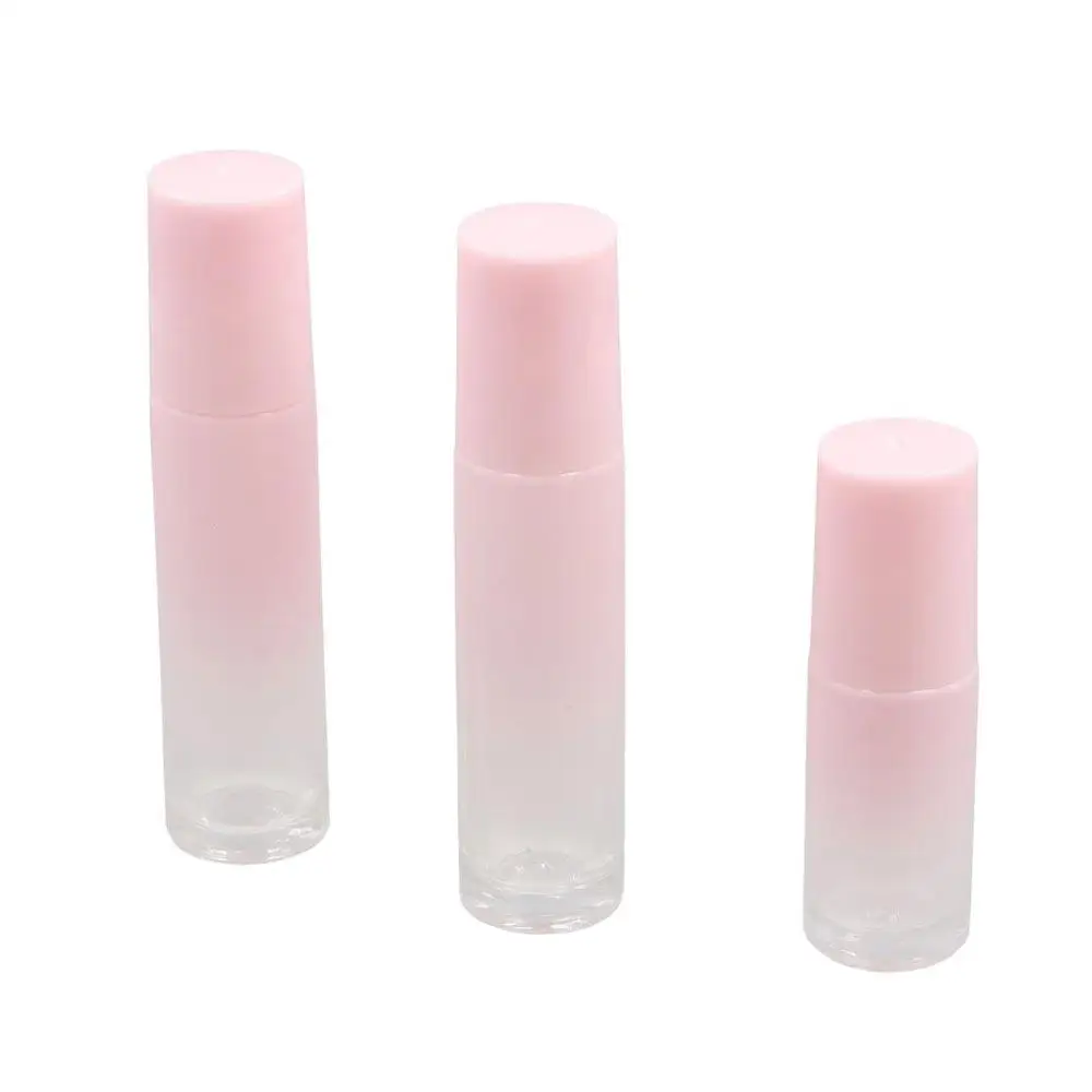 

3Pcs Refillable Glass Roller Bottles Mini Gradient Pink Essential Oil Roll-on Bottles with Calamine Rolling Ball 5ml 10ml