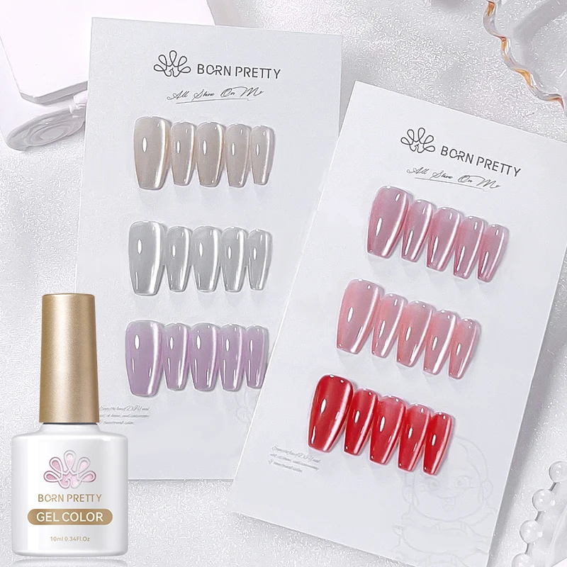 Faillite N PRETTY-Verhéritage à Ongles Gel Magnétique Semi-Continu, Couleur Chair, Soak White Sparking, 10ml