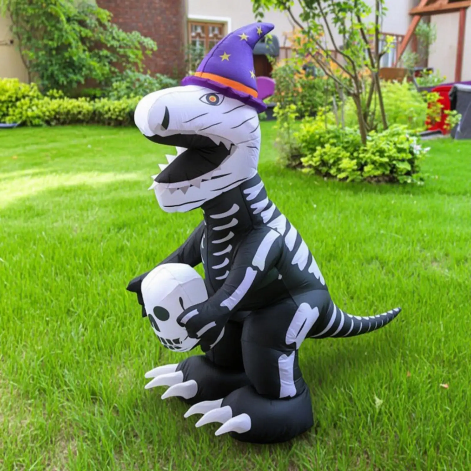 Inflatable Skeleton Dinosaur Giant Outdoor Inflatable Decoration for Yard, Lawn, Garden