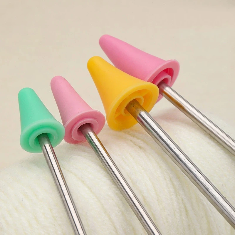 20Pcs/Set Knitting Needle Point Protectors Needle Caps Knitting Tools Needle Anti-Falling Safety Stoppers Knitting Accessories