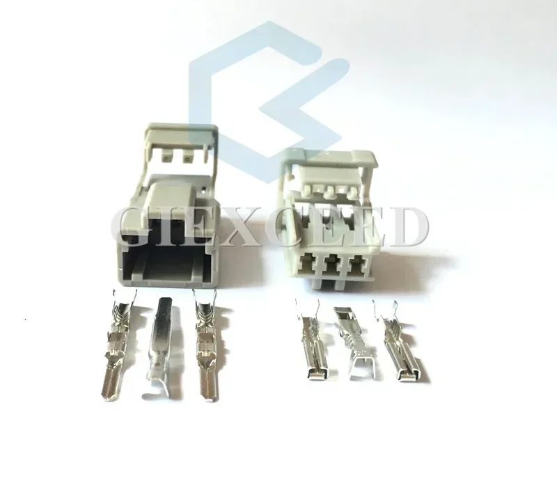 2 Sets 3 Pin AC Assembly 6098-0242 Auto Electrical Power Plastic Cable Holder Wire Connector Reversing Light Socket For Honda