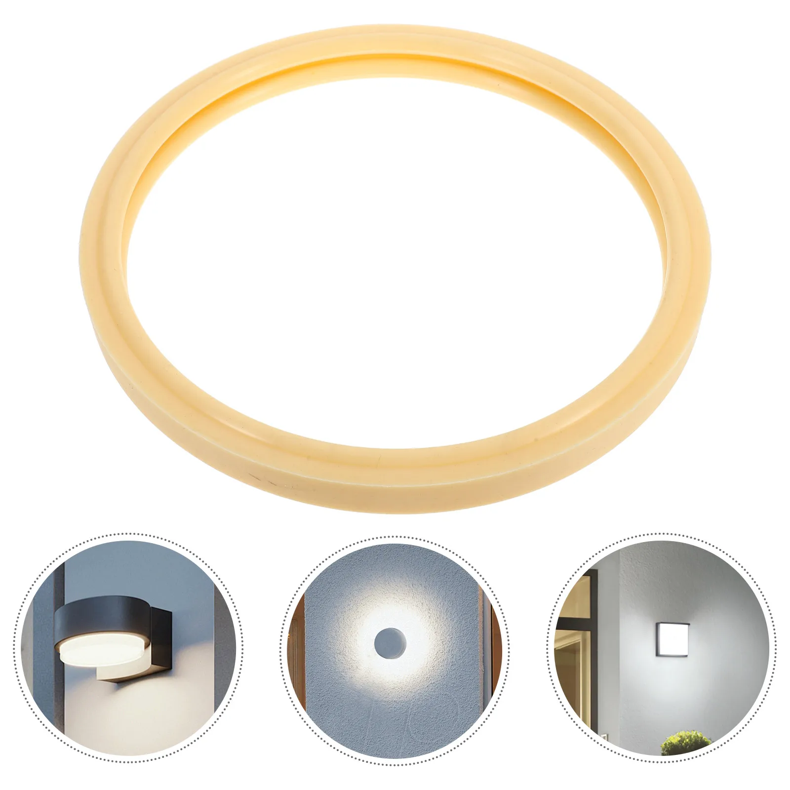 

Replacement Pool Light Lens Gasket Waterproof Round Plastic Washer for Pool Lights Enhanced Light Uniformity Long Lifespan