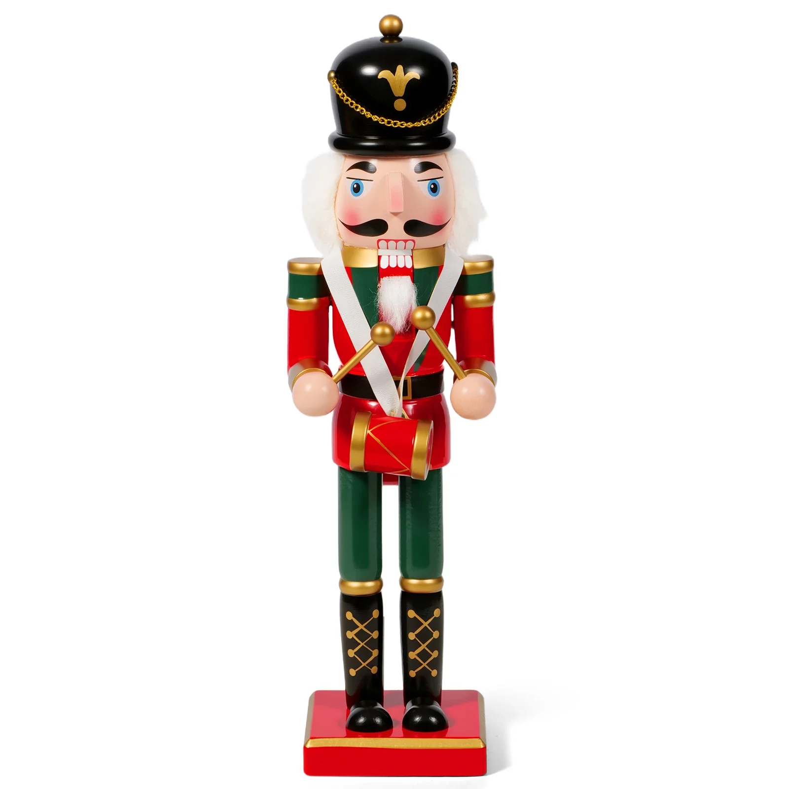 

Christmas Nutcracker Puppet Doll - Wooden Soldier Ornament, Merry Christmas Decor & Creative Desktop Decoration, Cute Gift Idea