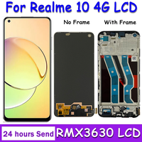 6.4 Original AMOLED  For Oppo Realme 10 RMX3630 LCD Display Screen Touch Panel Digitizer Assembly Realme 10 4G Display