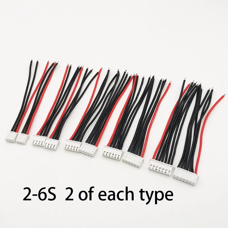 10 шт./лот 1S/2S/3S/4S/5S/6S/8S Lipo Аккумуляторный балансировочный зарядный кабель для IMAX B6 B8 разъем сбалансированная зарядная линия радиоуправляемая модель