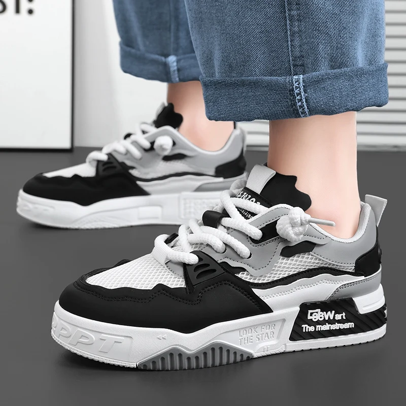 Breathable men's shoes, casual skate shoes, sports shoes, daily fitness training, outdoor hiking, street walking. Unisex, suitab image 5