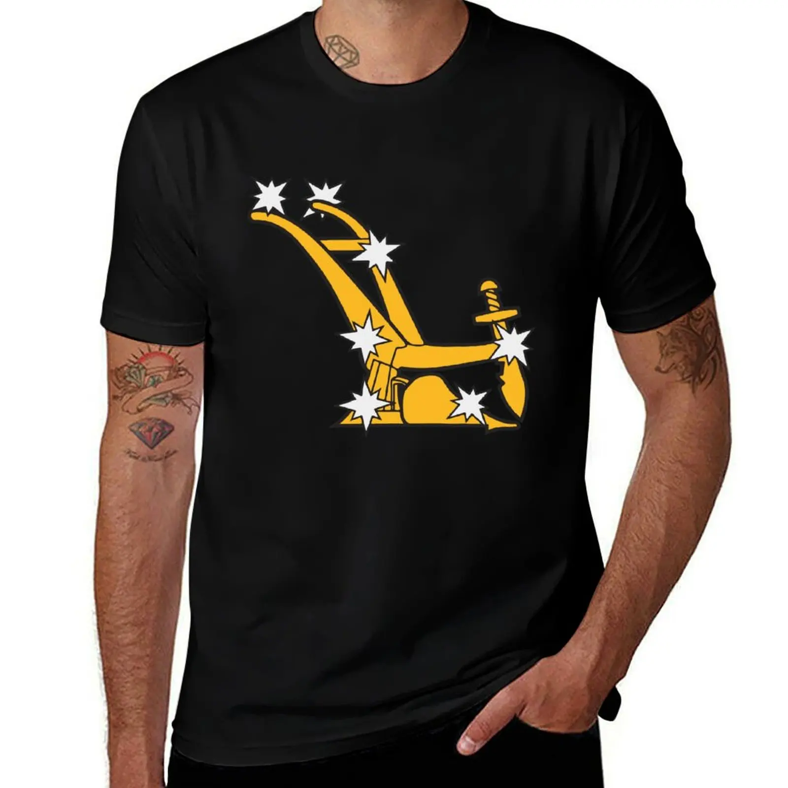 

Starry Plough T-Shirt t shirts for man graphic funny anime tshirt t shirts for man cotton soft T-shirt