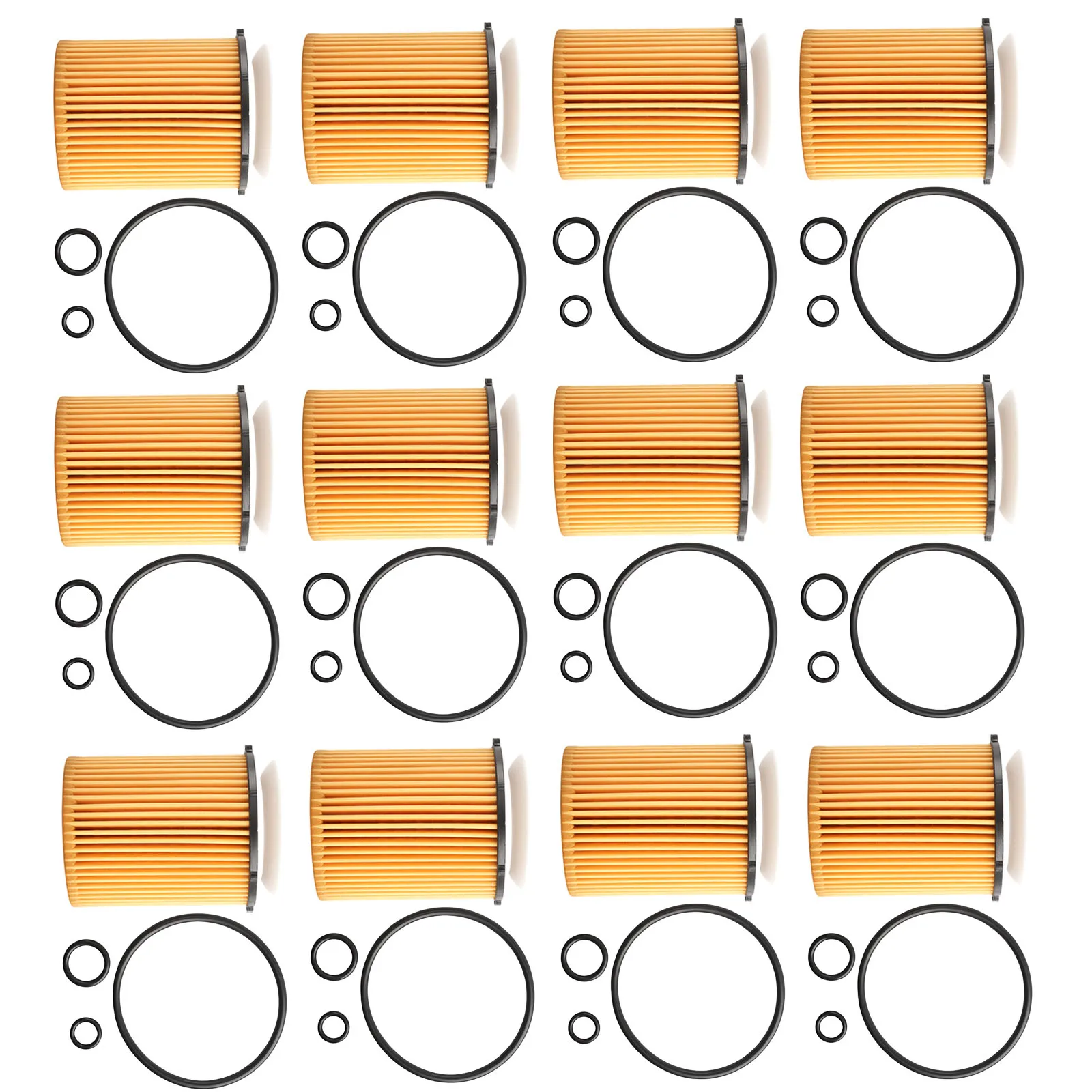 

12x Oil Filters for Mercedes-Benz GLA250 GLB250 2020-2023 2701800109 HU7116z