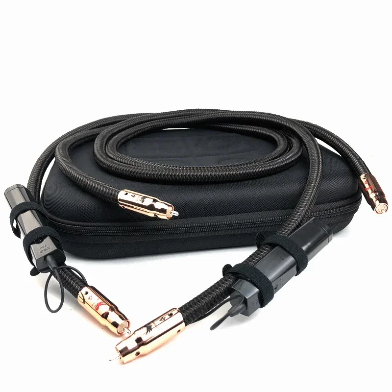 Hi-End Pegasus RCA Cable Solid PSC+ Copper Amplifier Signal Cable 2RCA Male To 2RCA Male HiFi Audio Interconnect Cable