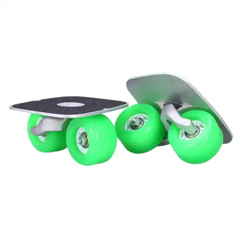 Aluminum Drift Board Skates Plate Portable Roller Road Mini Split Skateboard Free Skates Anti Slip Design for Outdoor Activities