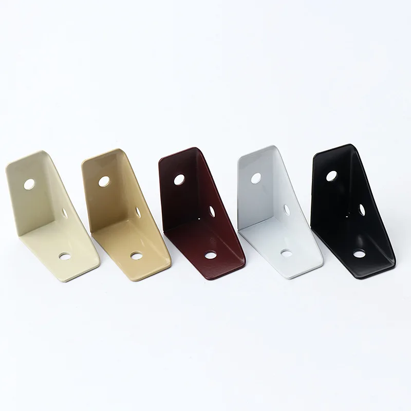 Fixed Angle Iron Hanging Angle Black Cabinet Corner Bracket Hanging Cabinet Spray White Paint Triangle Code