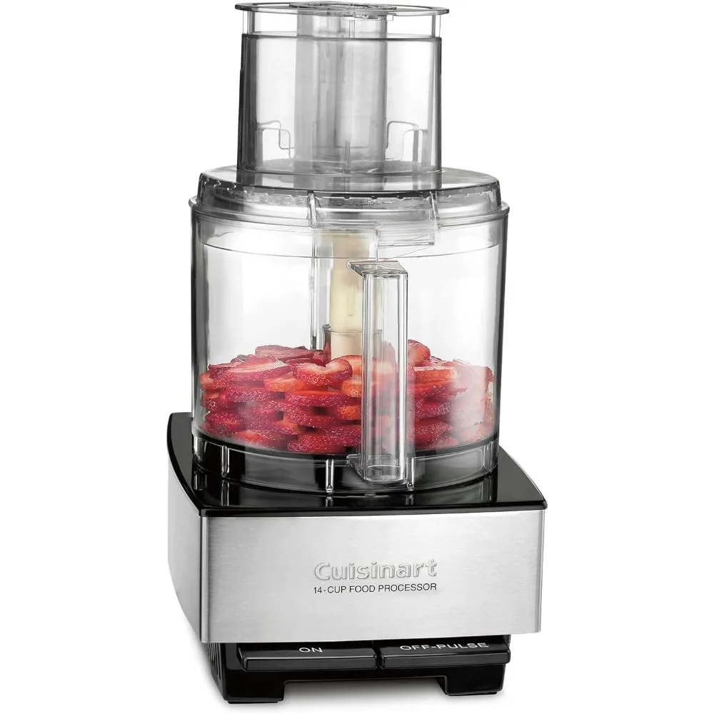 Food Processor 14-Cup Vegetable Chopper for Mincing, Dicing, Shredding, Puree & Kneading Dough, Stainless Steel