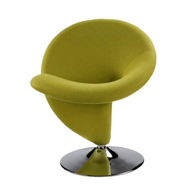 FRP art question mark modeling negotiation chair special-shaped curl fashion casual dining chair model room