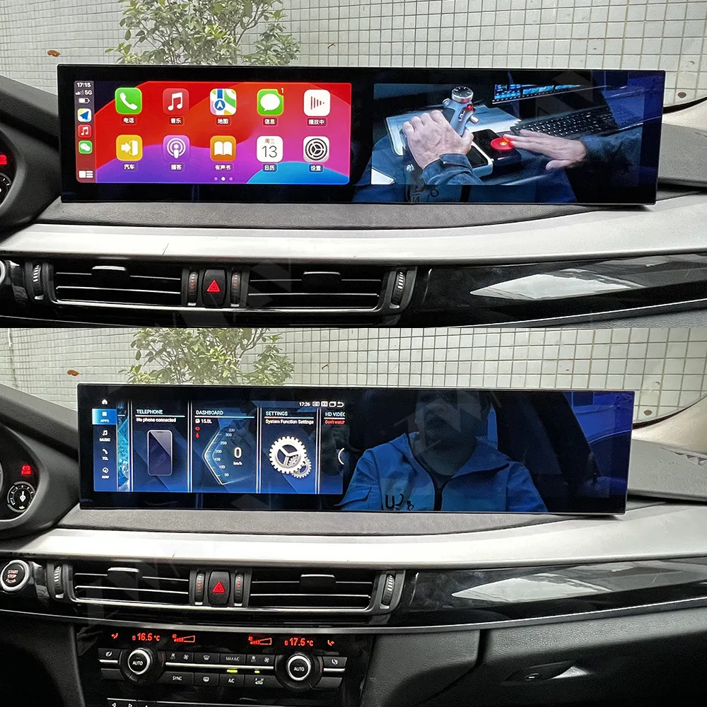 

Android 13 Carplay двойной 12,3-дюймовый сенсорный экран автомобильное радио для BMW X5 2014-2017 GPS-навигация мультимедийный плеер головное устройство авто