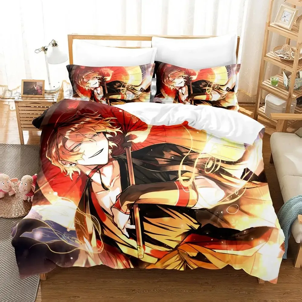 Anime Bungo Stray Dogs Nakahara Chuuya Bedding Set Single Twin Full Queen King Size Bed Set Adult Kid Bedroom Duvet Cover Sets