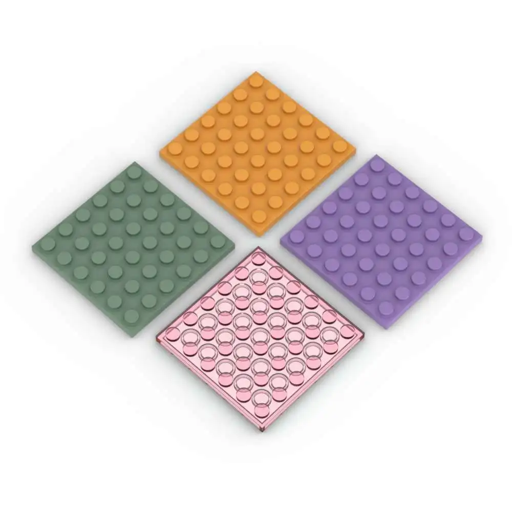 MOC 1 個ハイテク互換 3958 6 × 6 プレートビルディングブロックキット一般ボードハウス城レンガ粒子パズル DIY おもちゃギフト