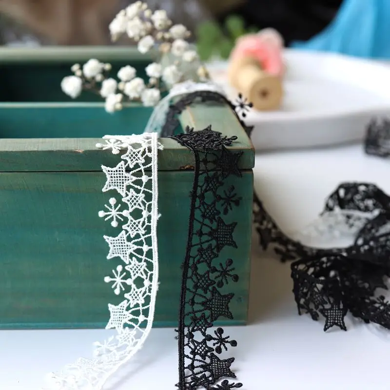 30Yards Lace Ribbon for DIY Patchwork Dress Garment, Needlework Sewing Accessories, Necklace Material, 3cm