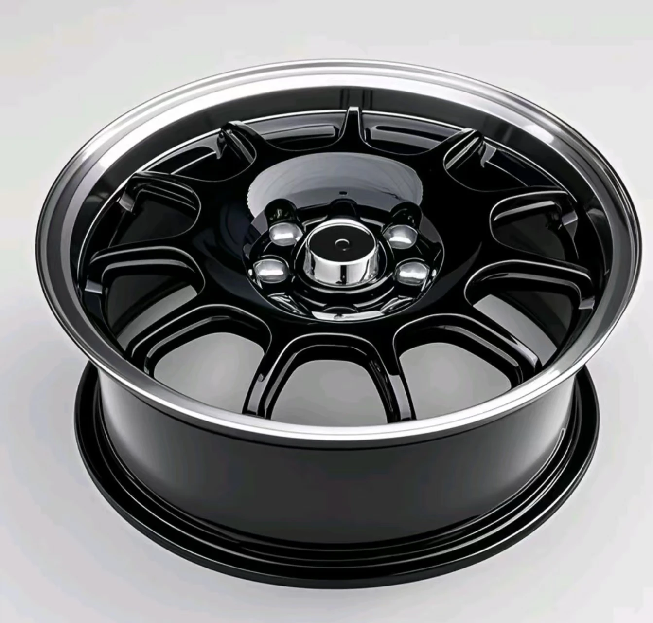 Picture 7: 15 Inch 4x100 4x114.3 ET35 Flow Formed Alloy Rims Deep Dish Compact Passenger Car Wheels