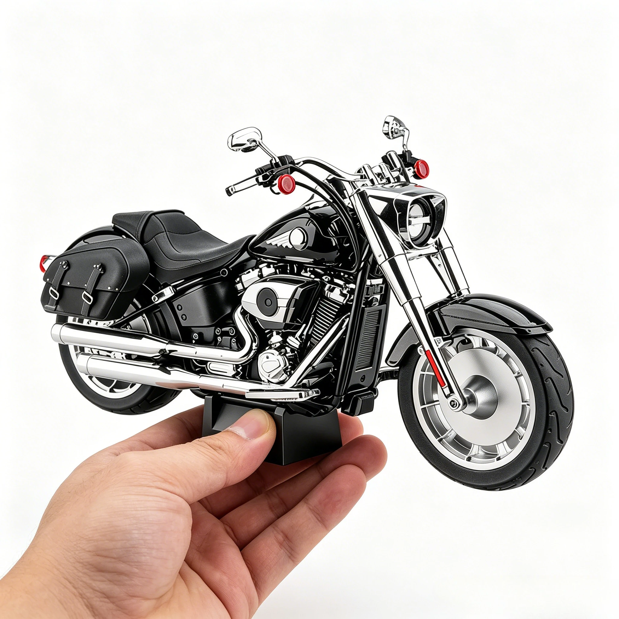 

Remote Start Spray 1:6 Softail Fat Boy American Motorcycle Alloy Metal Diecast Model Desktop Display Decorations