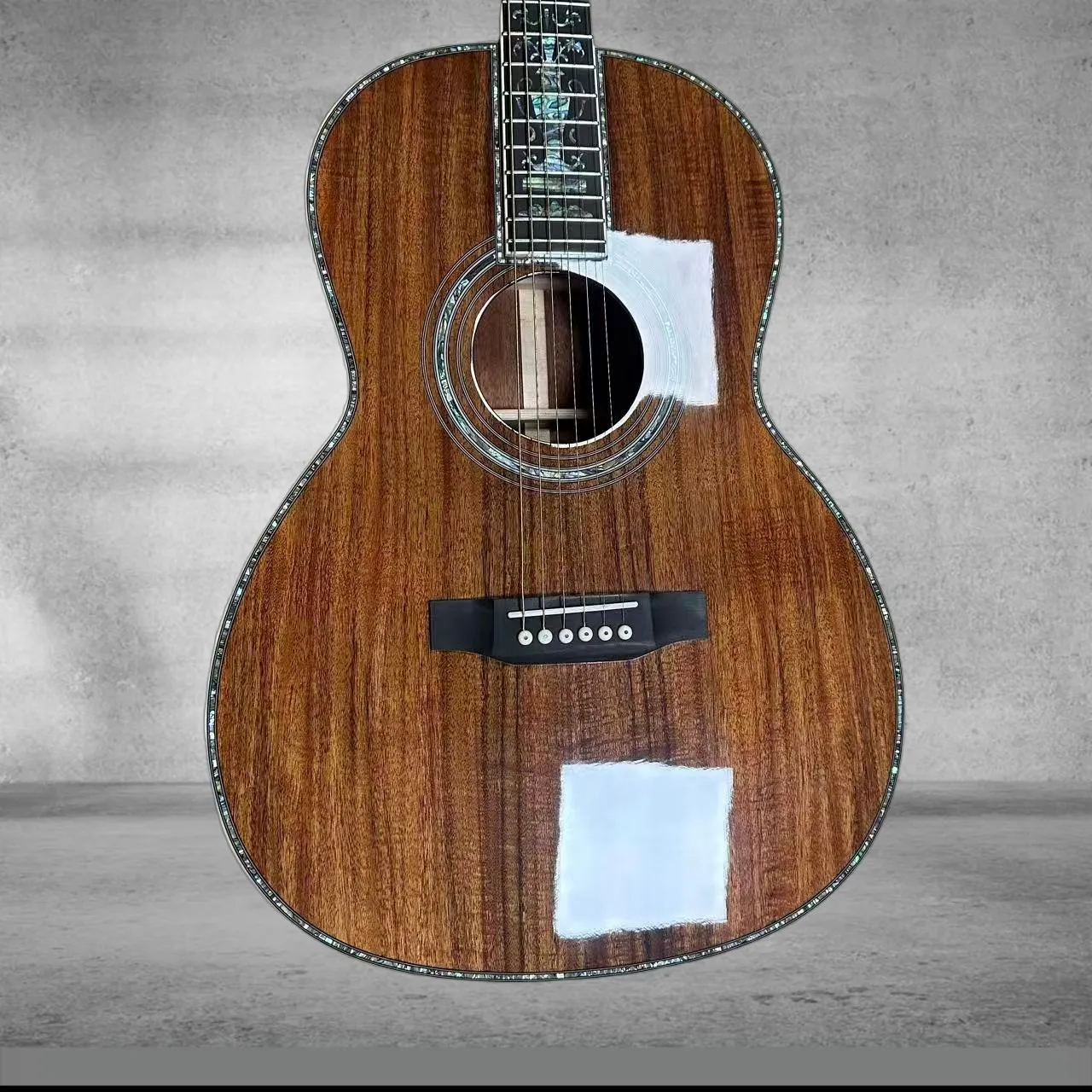 2026 new Brown Natural KOA Wood Color 00045 Acoustic Guitar High-end Version Vase Inlaid Finger Board Ebony